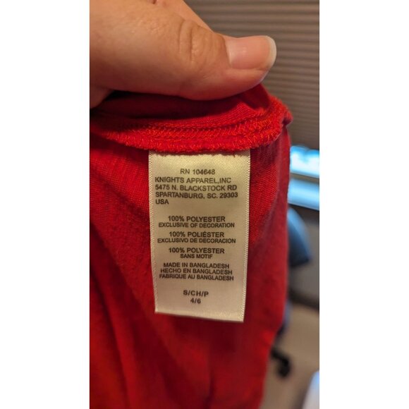 Wisconsin Badgers Athletics Womens Open Back Red T-Shirt Small By Proedge - Picture 2 of 4